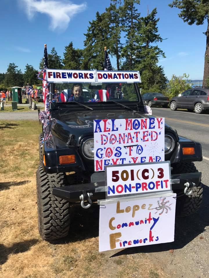 lopez island fireworks committee volunteer celebration july fourth parade